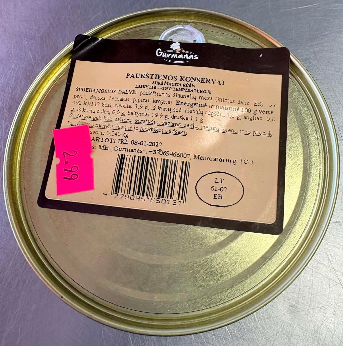 Paukštienos konservai